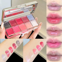10-Color Moisturizing Lip Gloss Palette