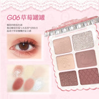 6-Color Matte and Shimmer Eyeshadow Palette