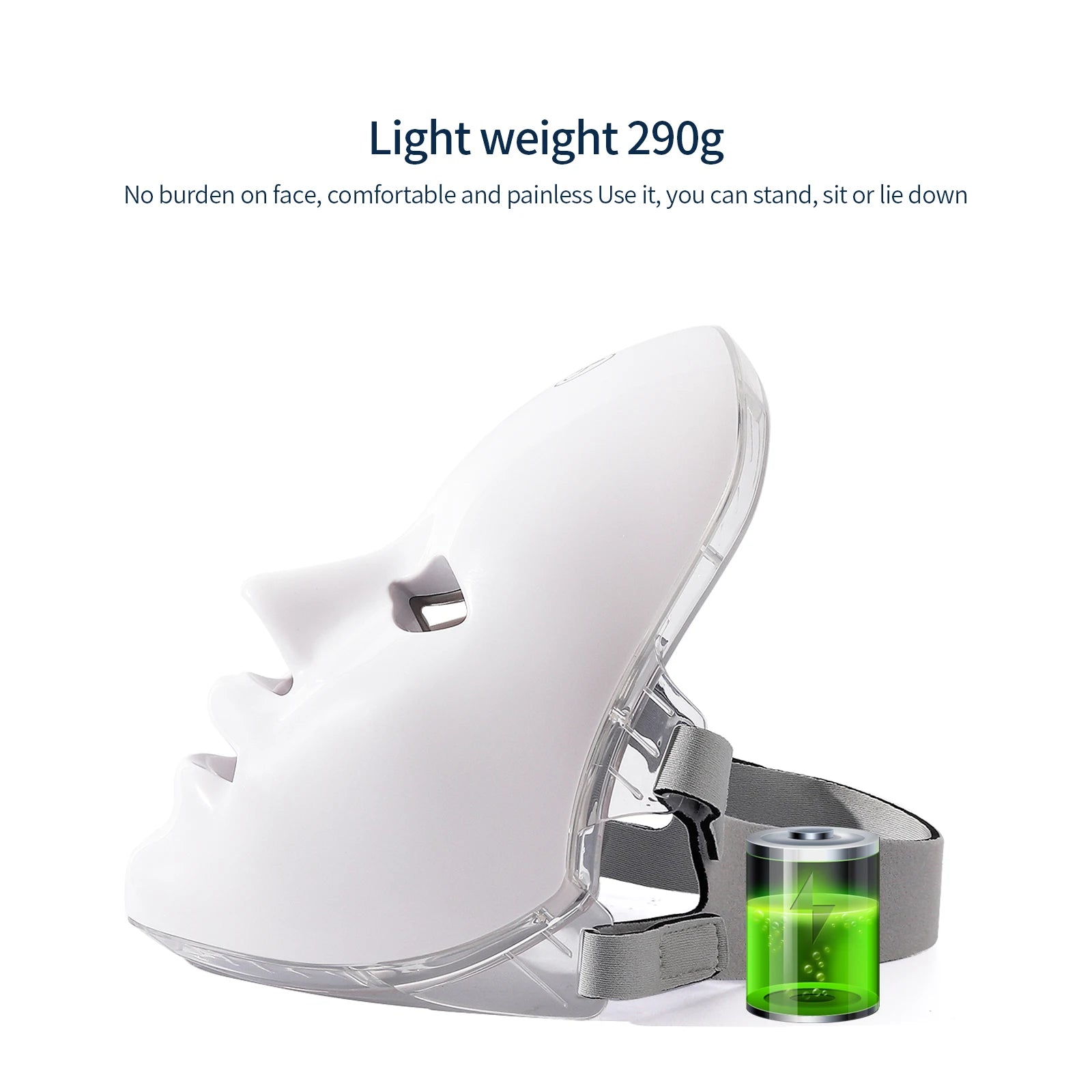 7-Color LED Photon Light Therapy Facial Mask - 30