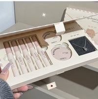 8-Piece Vintage Style Makeup and Jewelry Gift Set