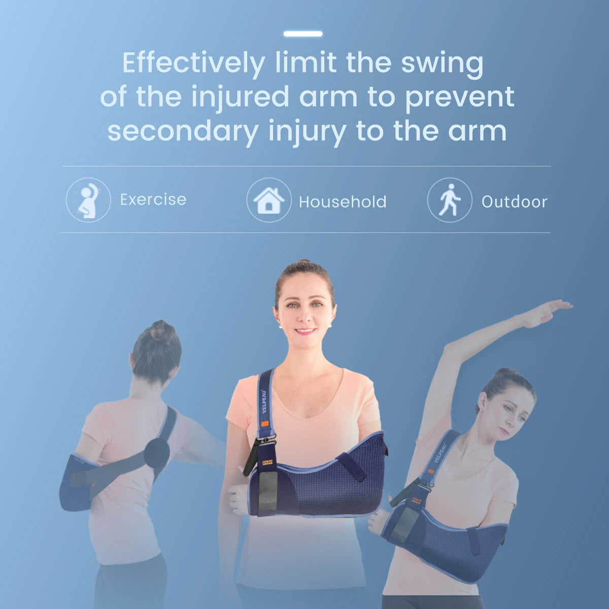 Adjustable Arm Sling for Shoulder and Elbow Injury Recovery - 20