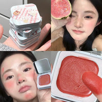 Matte Cream Cheek Blusher Palette for Natural Glow