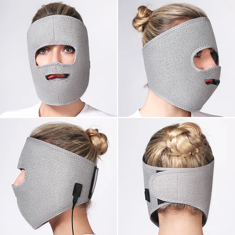 Red Light Heating Facial Massage Mask - 12