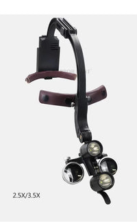 Binocular Magnifying Headlight with Dual LED for Precision Tasks