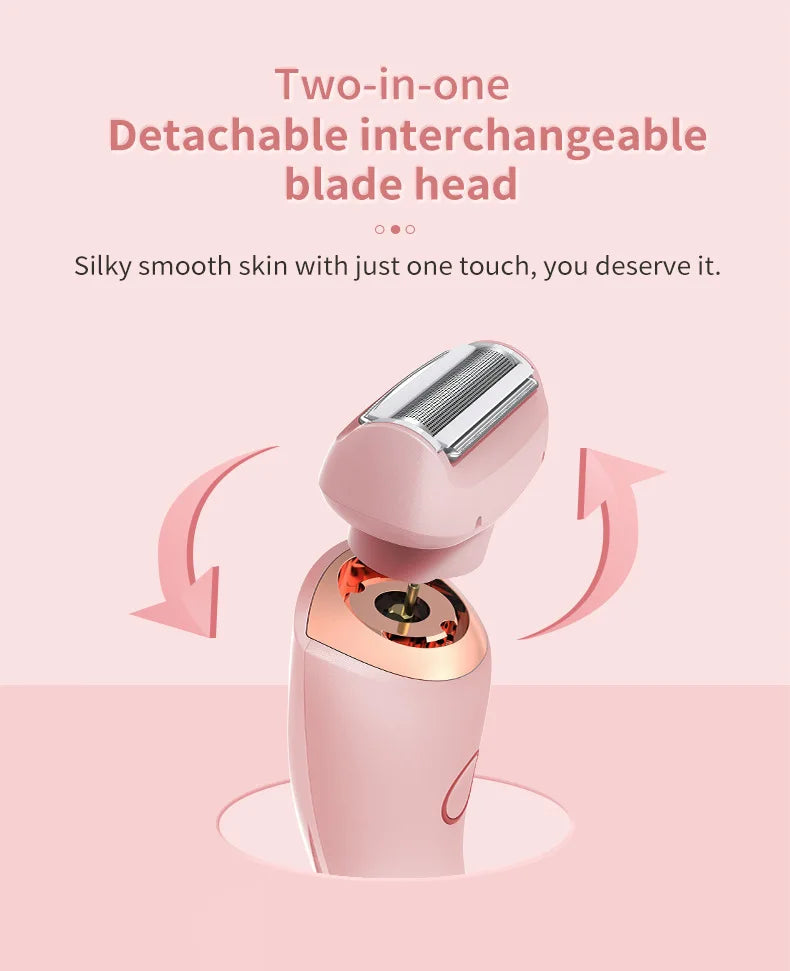 2-in-1 Painless Electric Body and Facial Hair Remover - 10