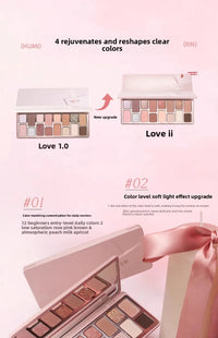 16-Color Highly Pigmented Matte and Shimmer Eyeshadow Palette