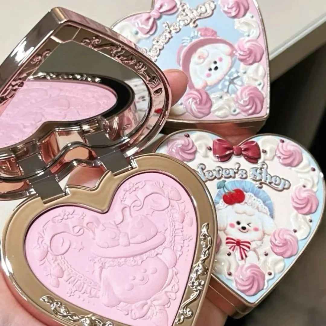 Velvet Matte Heart-Shaped Powder Blush - 5
