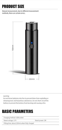 Portable Mini Electric Shaver for Smooth Travel Grooming
