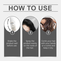 Vanilla Scented Dry Shampoo Spray for Instant Volume and Oil Control