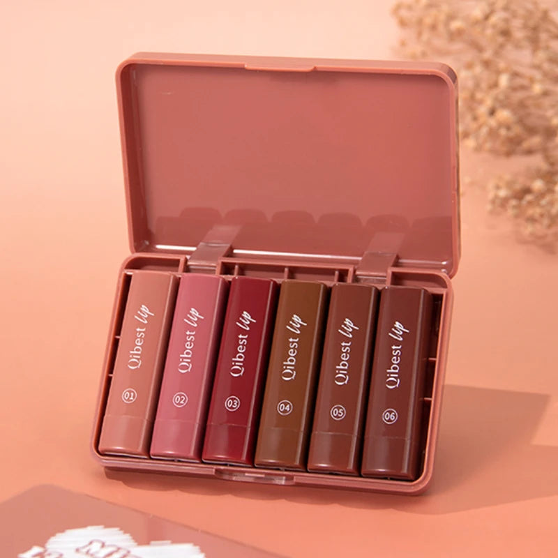 Waterproof Matte Lipstick Pencil Set - 5