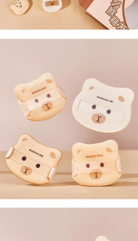 Cute Bear Makeup Powder Puff Set for Flawless Application