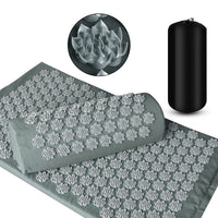 Shiatsu Acupressure Massage Mat and Pillow Set for Muscle Relief