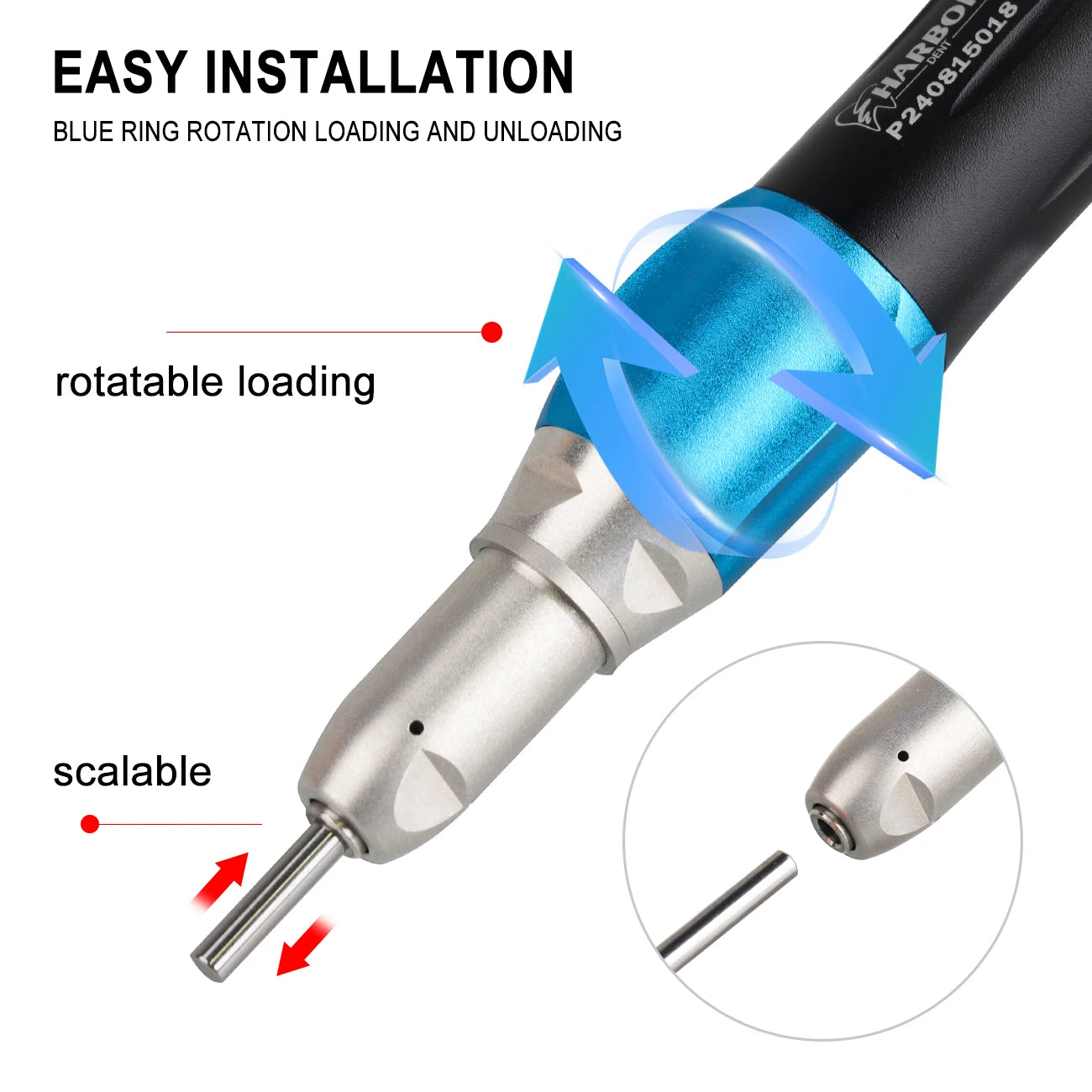 Professional LED Dental Handpiece Kit with Air Motor - 4