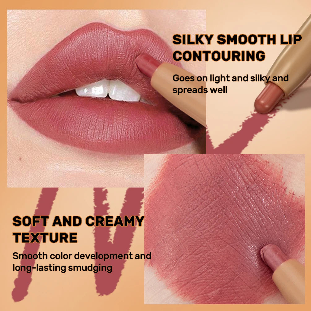 2-in-1 Matte Lip Liner and Precision Blending Brush - 3