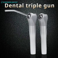 3-Way Dental Air Water Syringe Handpiece with 2 Nozzles