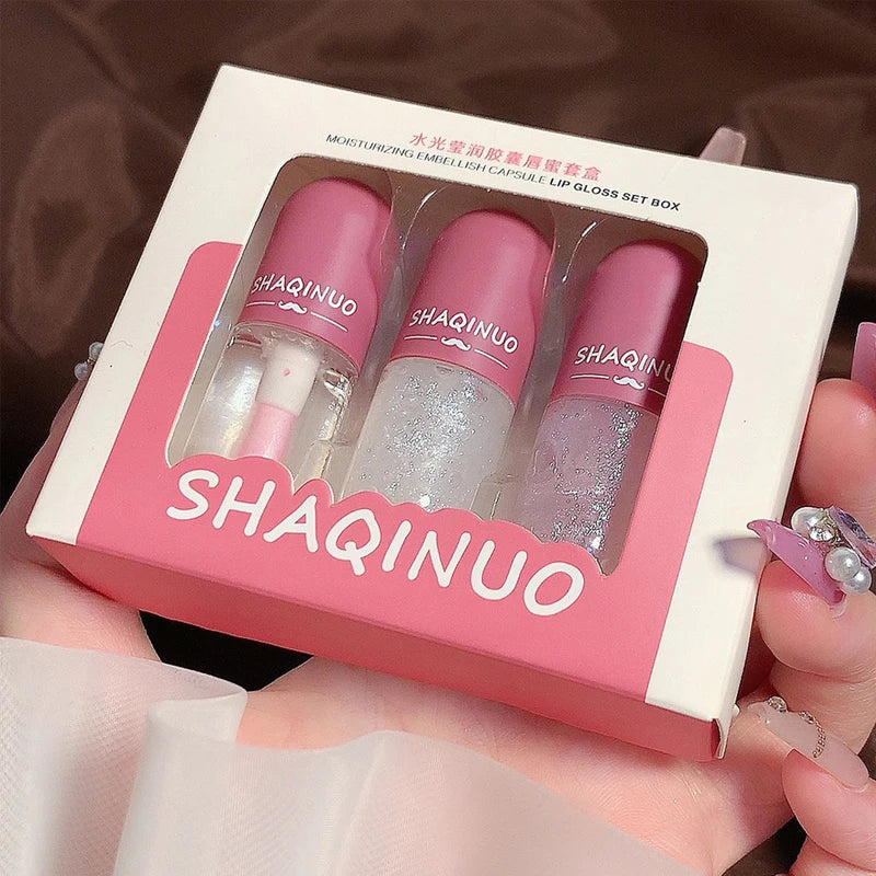 Hydrating Capsule Lip Gloss Set for Shiny Lips - 17