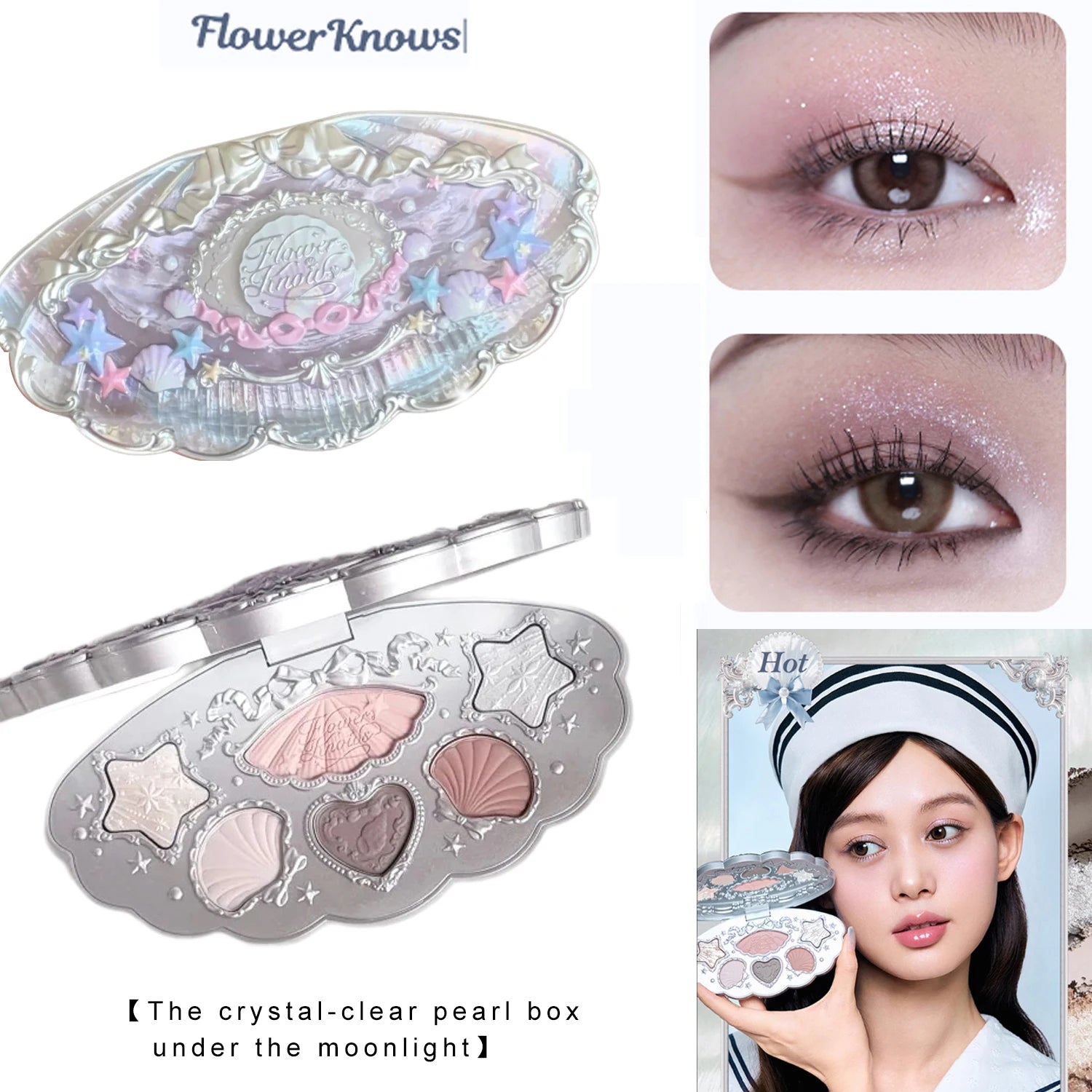 6-Color Ocean Theme Eyeshadow Palette - 28