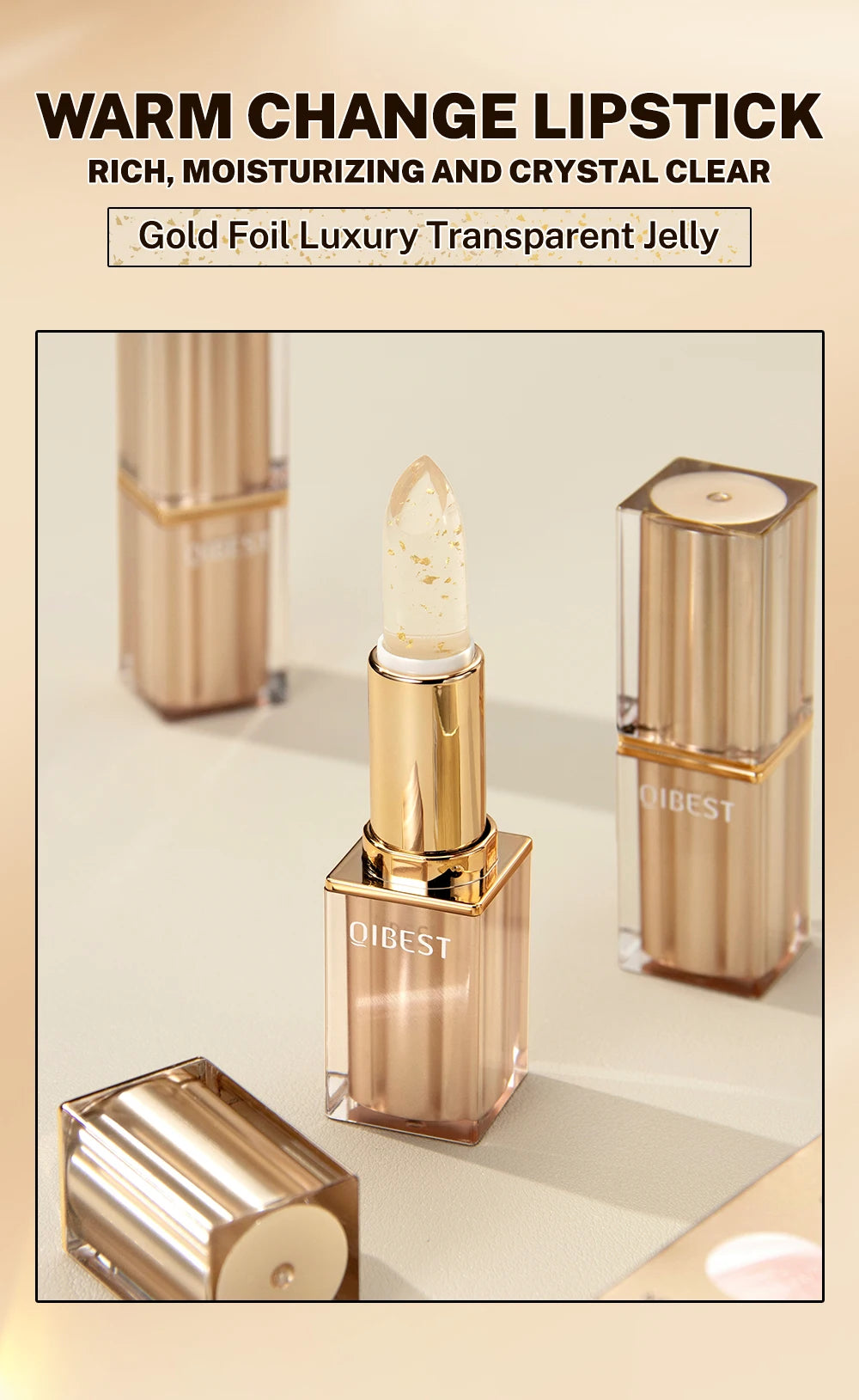 Color-Changing Moisturizing Glitter Lip Balm - 7