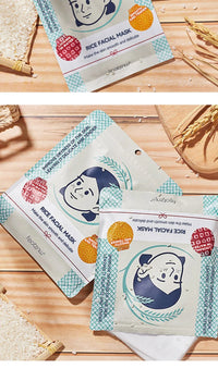 Hydrating Rice Extract Facial Sheet Mask for Glowing Skin