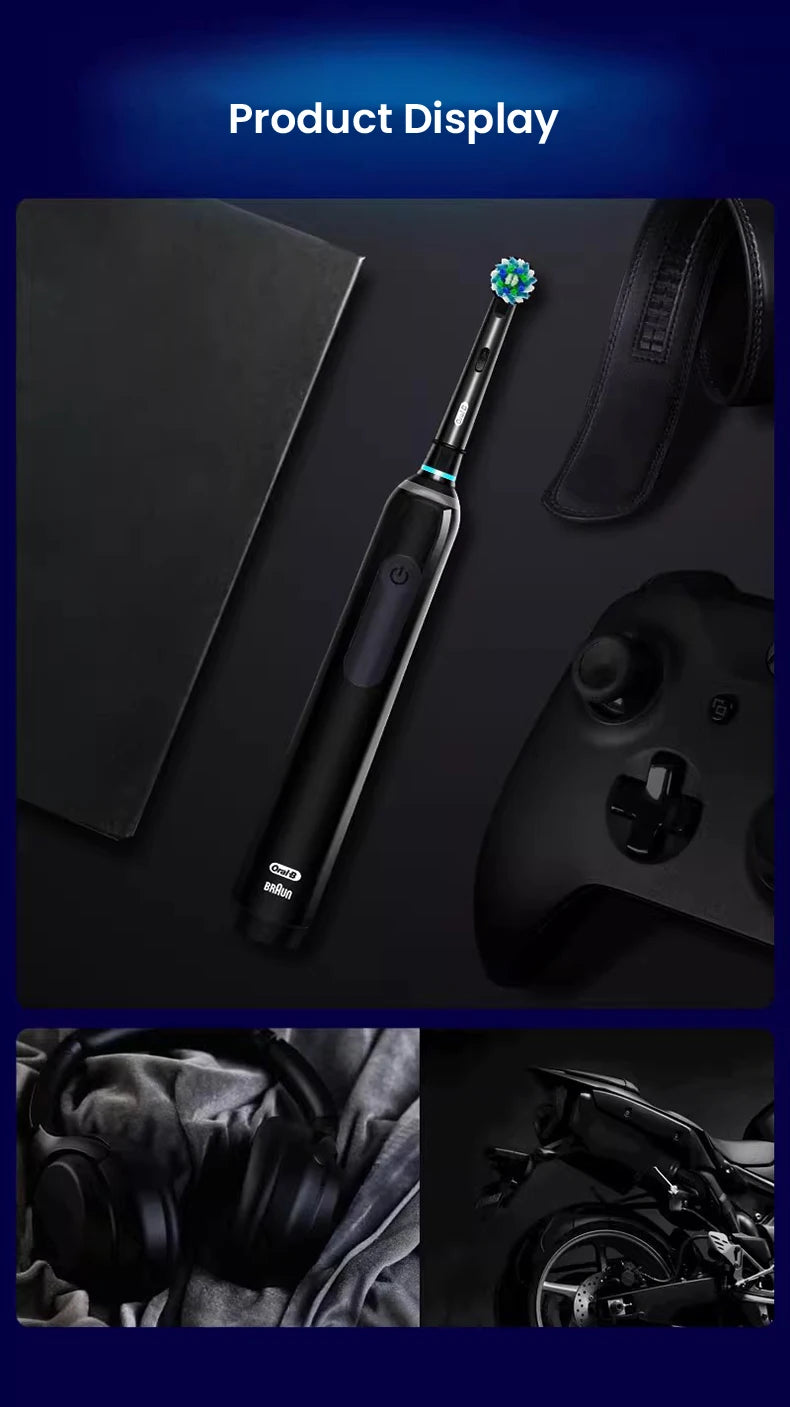 Rechargeable Electric Toothbrush with Pressure Sensor - 11