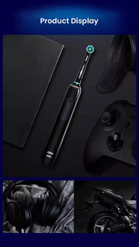 Rechargeable Electric Toothbrush with Pressure Sensor