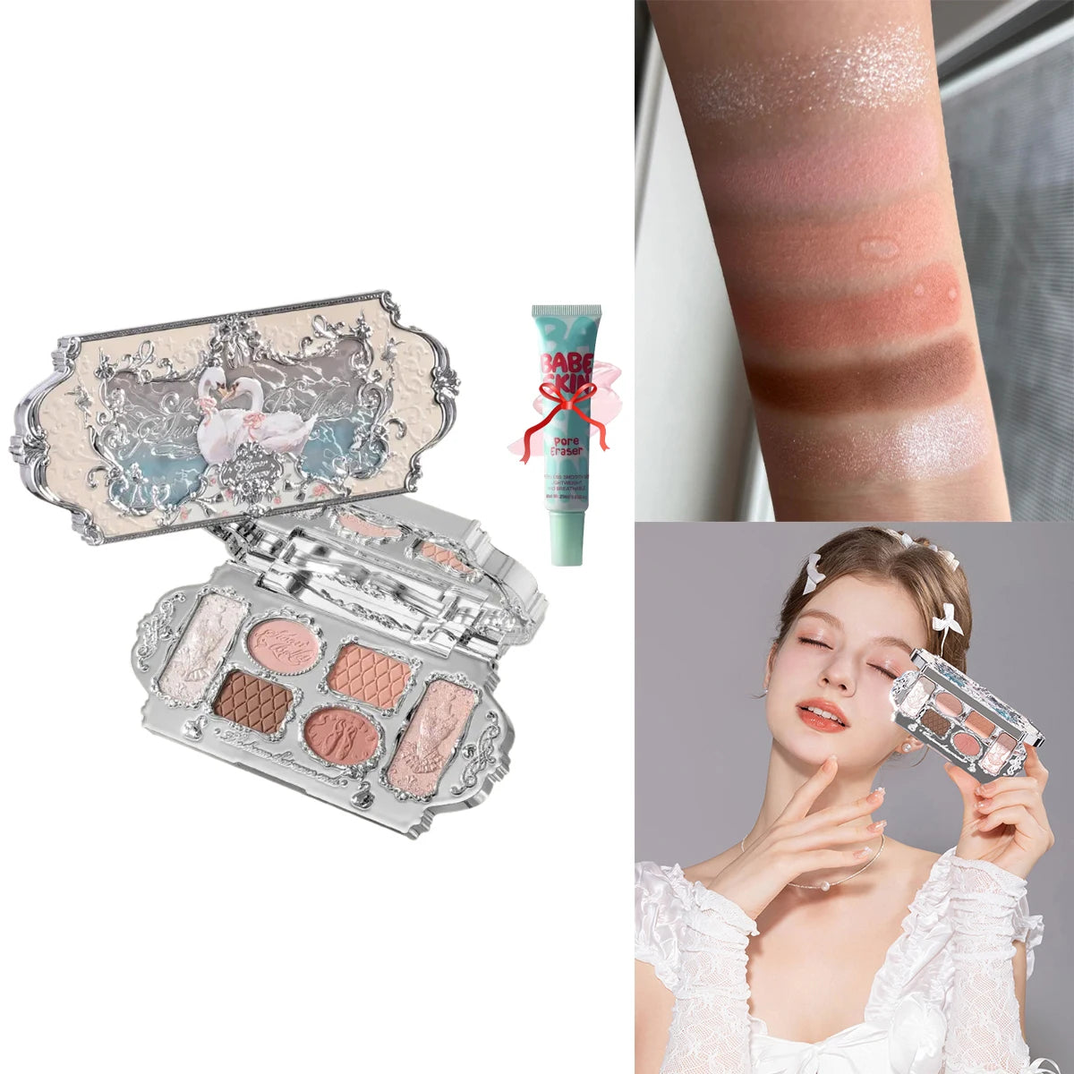 8-Color Chocolate Themed Eyeshadow Palette - 35
