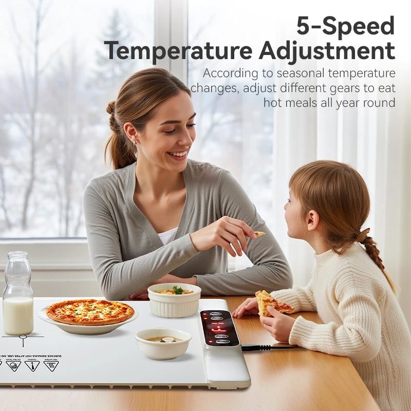 Foldable Electric Food Warming Mat for Parties and Buffets - 3