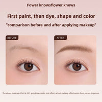 Dual-Ended Waterproof Eyebrow Pencil and Gel for Defined Brows