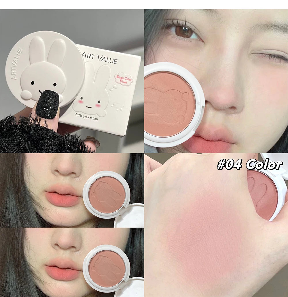 Matte Bunny Blush Palette for Natural Cheek Color - 23