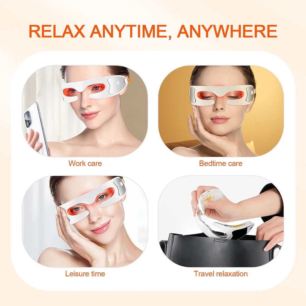 Electric LED Red Light Eye Massager for Fatigue Relief - 19