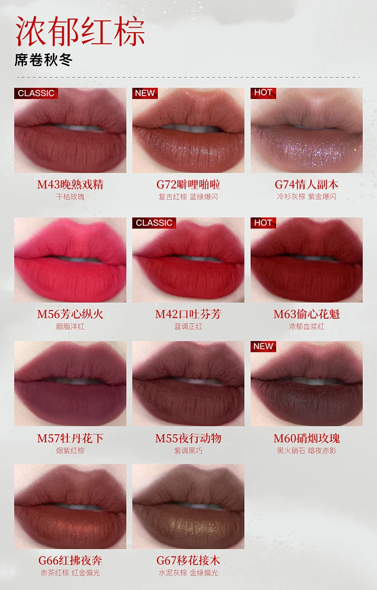 Velvet Matte Liquid Lipstick - Long-Lasting Waterproof Lip Stain - 18