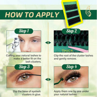 DIY Mega Volume Eyelash Cluster Extension Kit