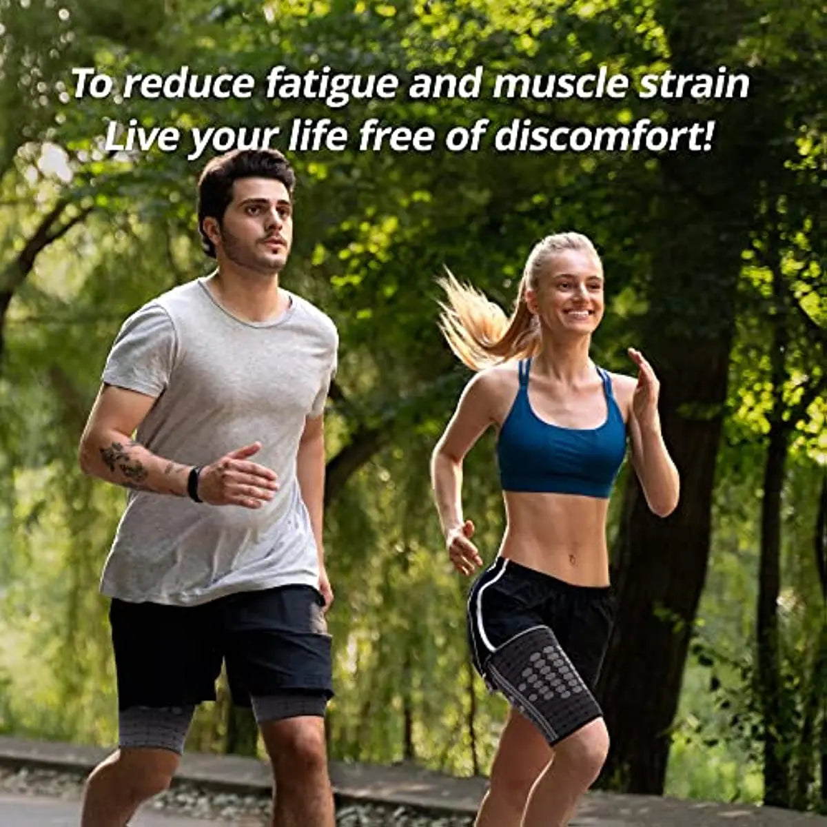 Thigh Compression Sleeve for Muscle Support and Pain Relief - 13