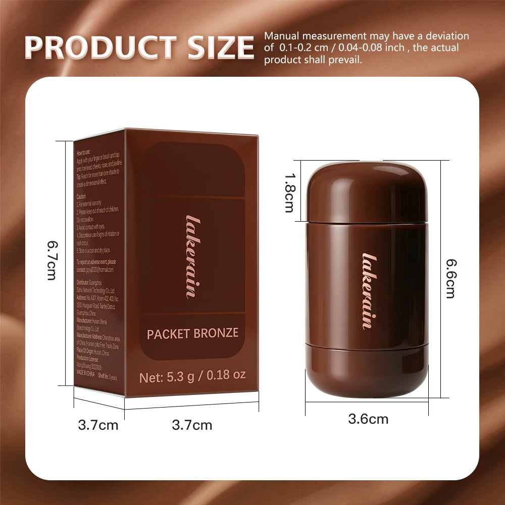 Cream Bronzer Contour Stick for Natural Sun-Kissed Glow - 15