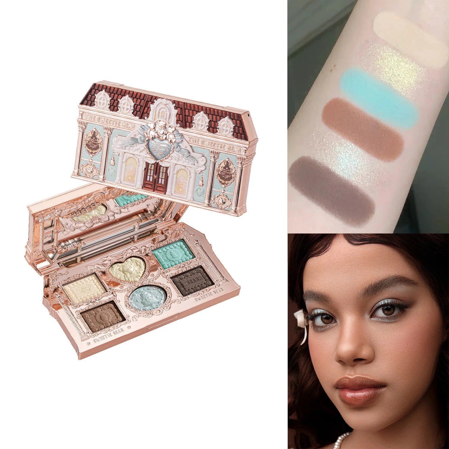 8-Color Chocolate Themed Eyeshadow Palette - 23