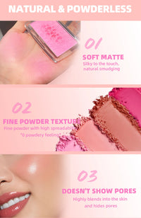 3D Embossed Powder Blush Palette for Radiant Cheeks