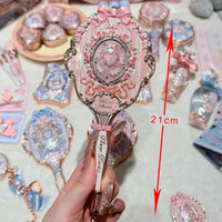 Vintage Aesthetic Handheld Makeup Mirror