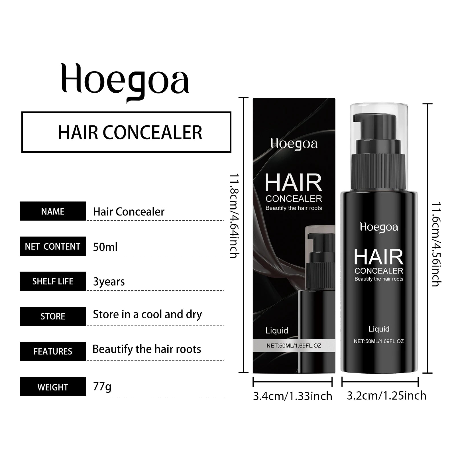 Instant Hair Concealer for Roots and Thinning Hair - 7