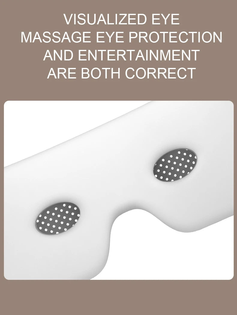 Portable Heated Eye Massager with Bluetooth for Stress Relief - 10