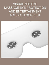 Portable Heated Eye Massager with Bluetooth for Stress Relief