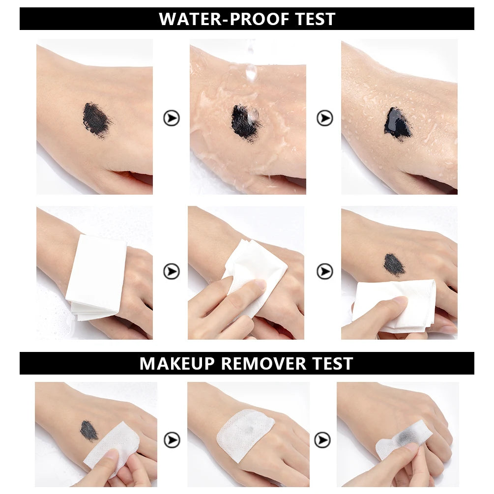 4D Silk Fiber Waterproof Lengthening Mascara Set - 5