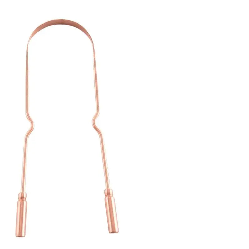Professional Metal Tongue Scraper for Fresh Breath - 11