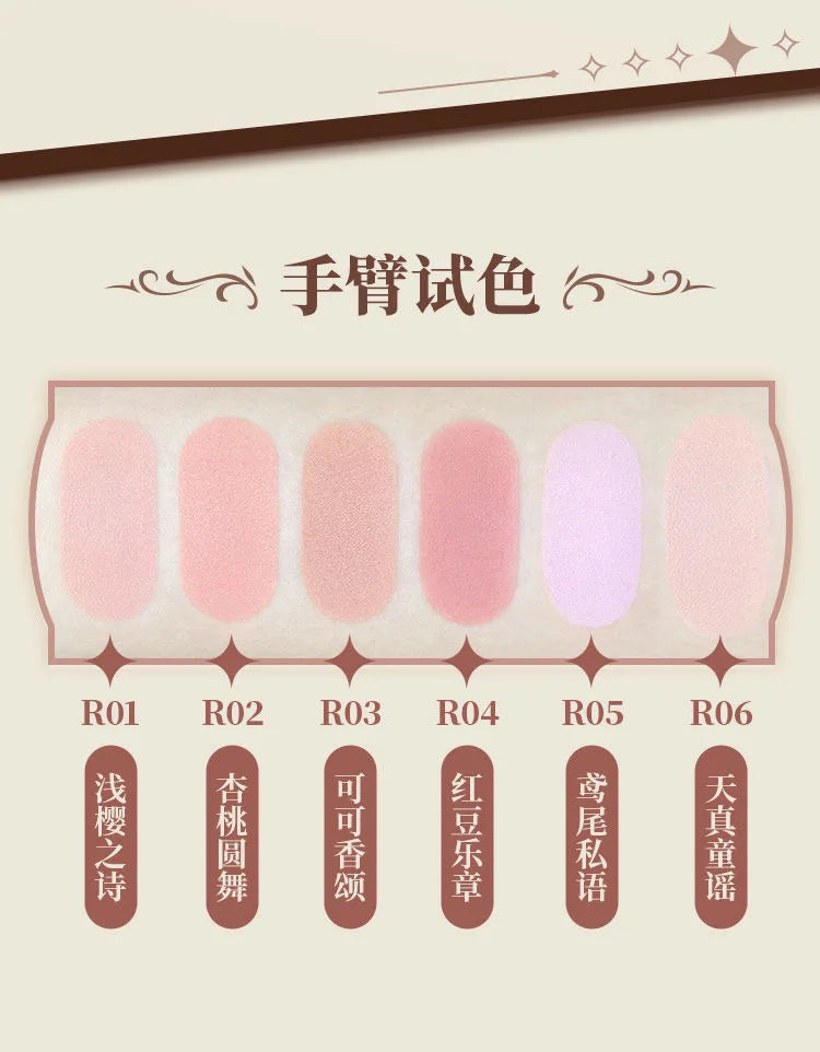 Matte Pigment Face Blush Palette - 10