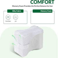 Ergonomic Memory Foam Knee Pillow for Side Sleepers