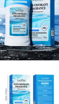 Long-Lasting Solid Fragrance Deodorant Balm