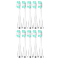10-Pack Replacement Brush Heads for Ultrasonic Electric Toothbrushes