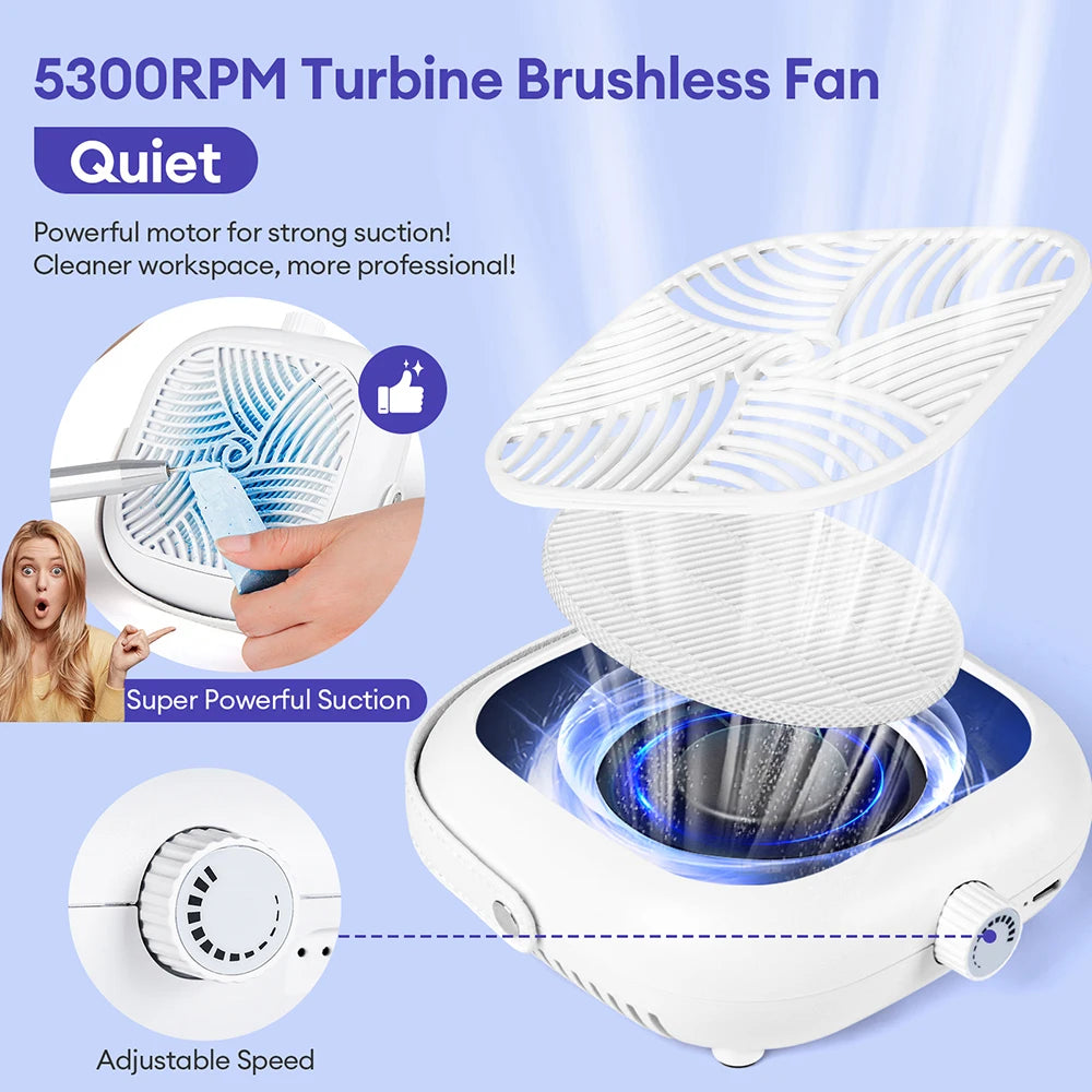 Portable Professional Nail Dust Collector Vacuum - 5