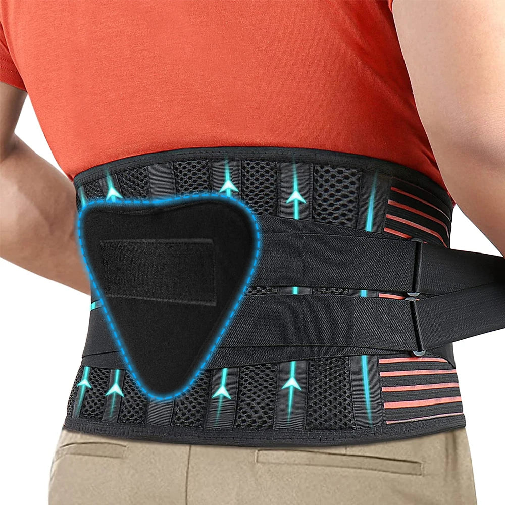 Adjustable Lumbar Support Belt for Lower Back Pain Relief - 8