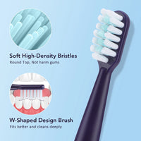 Rechargeable Sonic Electric Toothbrush with 6 Cleaning Modes