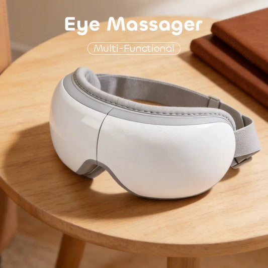 Heated Eye Massager with Vibration for Stress Relief